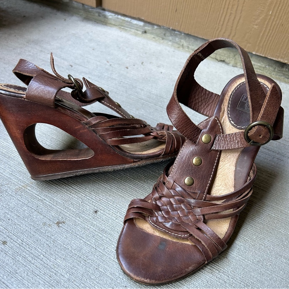 FRYE wedge sandals